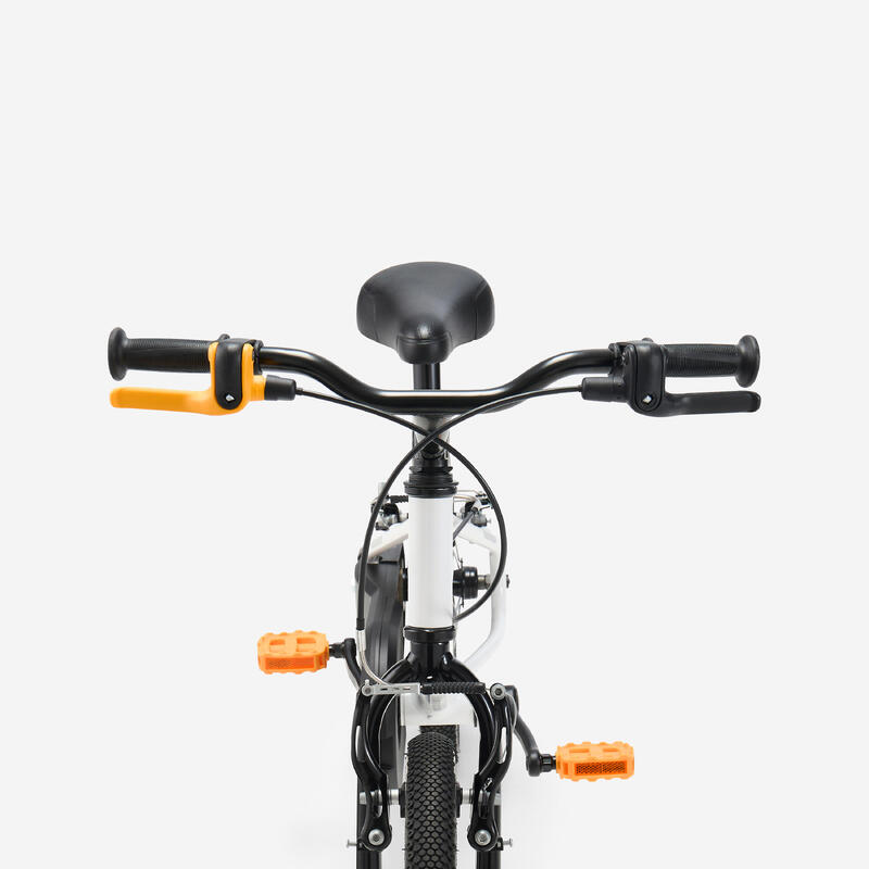 Bicicletă 16 inch 4-6 ani DISCOVER 100 Alb Copii