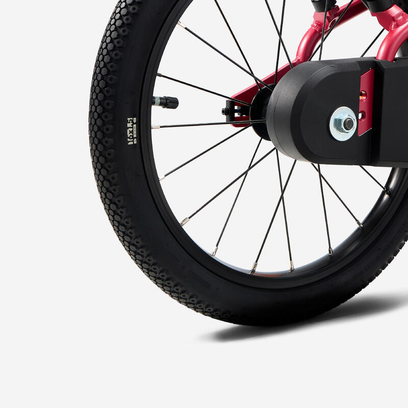 Bicicletă 16 inch 4-6 ani DISCOVER 900 Roz Copii