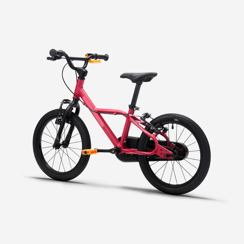 Bicicletă 16 inch 4-6 ani DISCOVER 900 Roz Copii