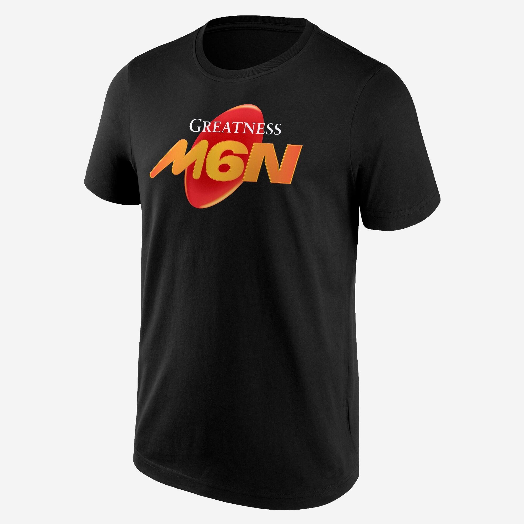 FANATICS Rugby T-shirt voor volwassenen supporters 6 Nations zwart