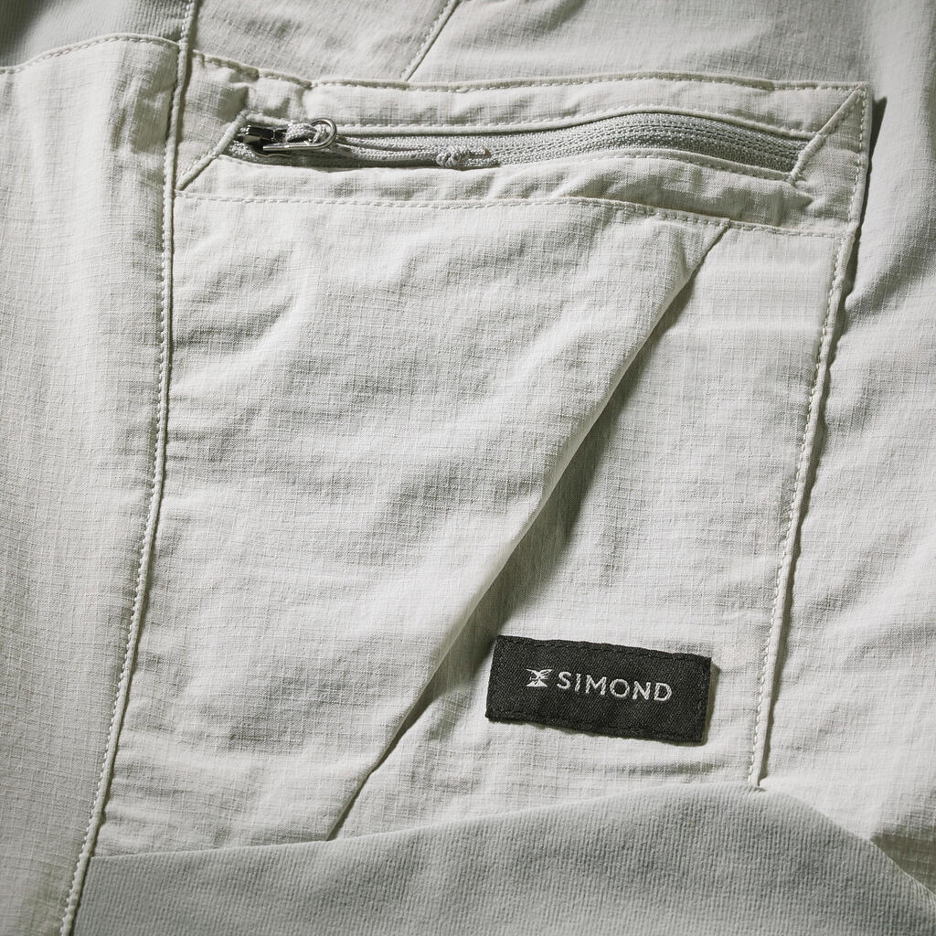 Pantalon résistant de trek montagne femme, MT500 gris