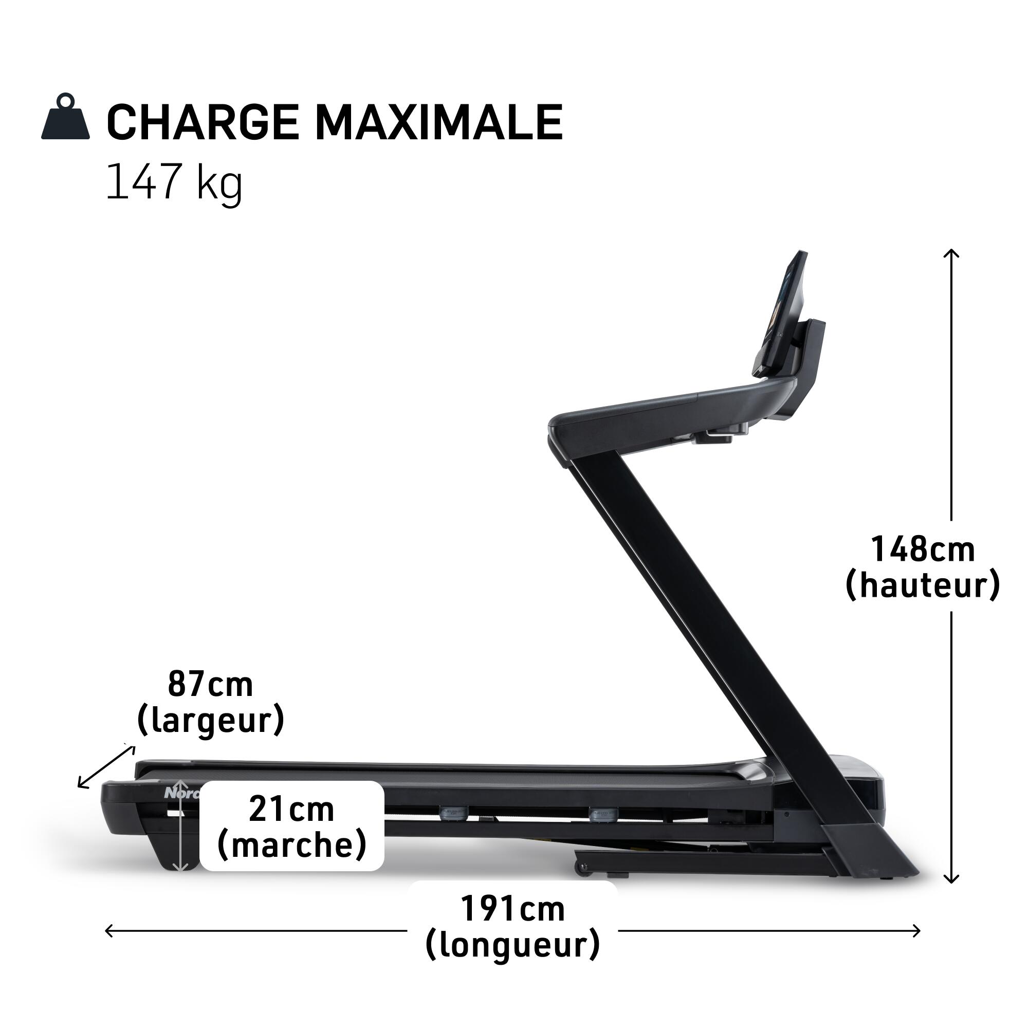 NORDICTRACK Bežecký pás T SERIES 9 s maximálnou rýchlosťou 20 km/h skladací bez · záber 3