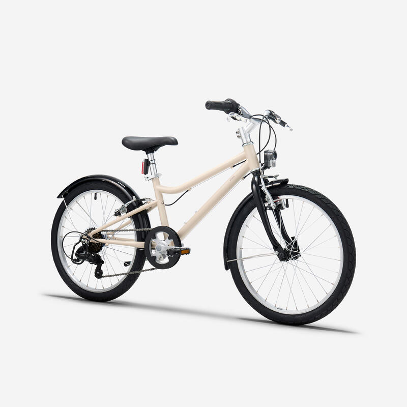 Bicicletă polivalentă 20" BTWIN 500 Bej 6-9 ani