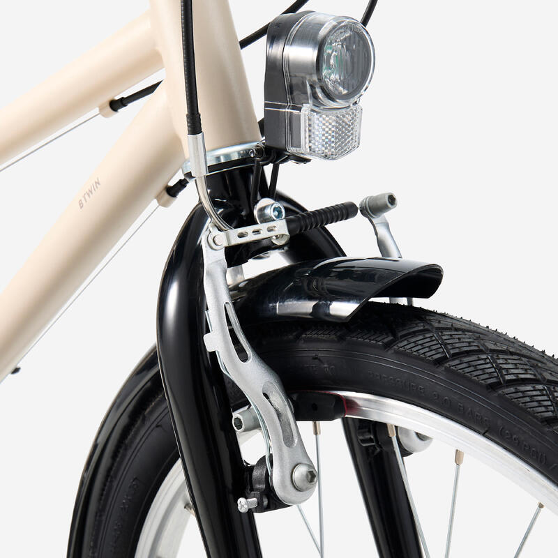 Bicicletă polivalentă 20" BTWIN 500 Bej 6-9 ani