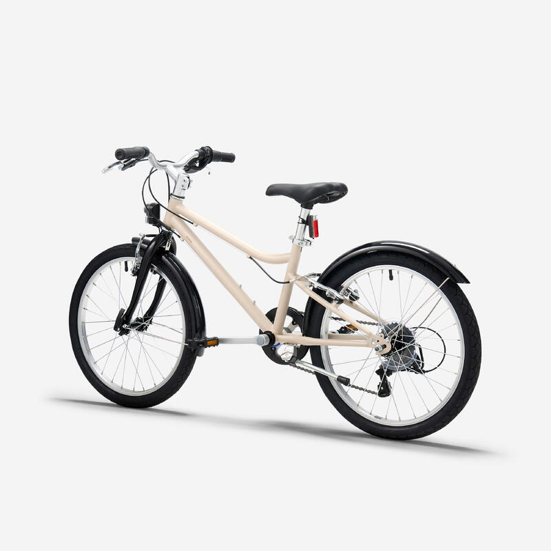 Bicicletă polivalentă 20" BTWIN 500 Bej 6-9 ani