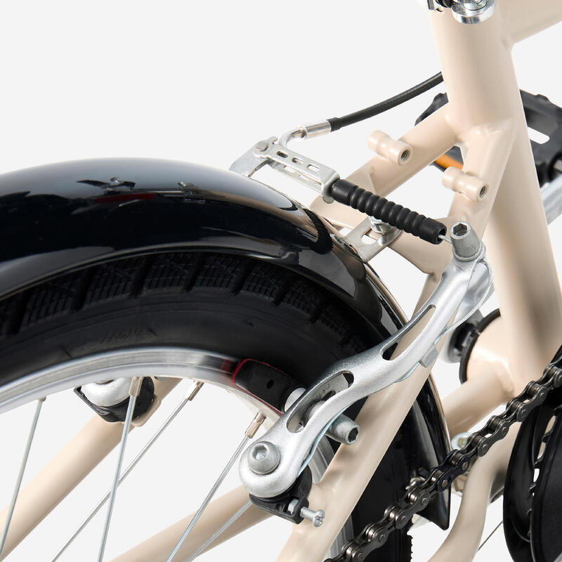 Bicicletă polivalentă 20" BTWIN 500 Bej 6-9 ani