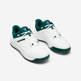 Waterproof Golf Shoes, MW500 white and green