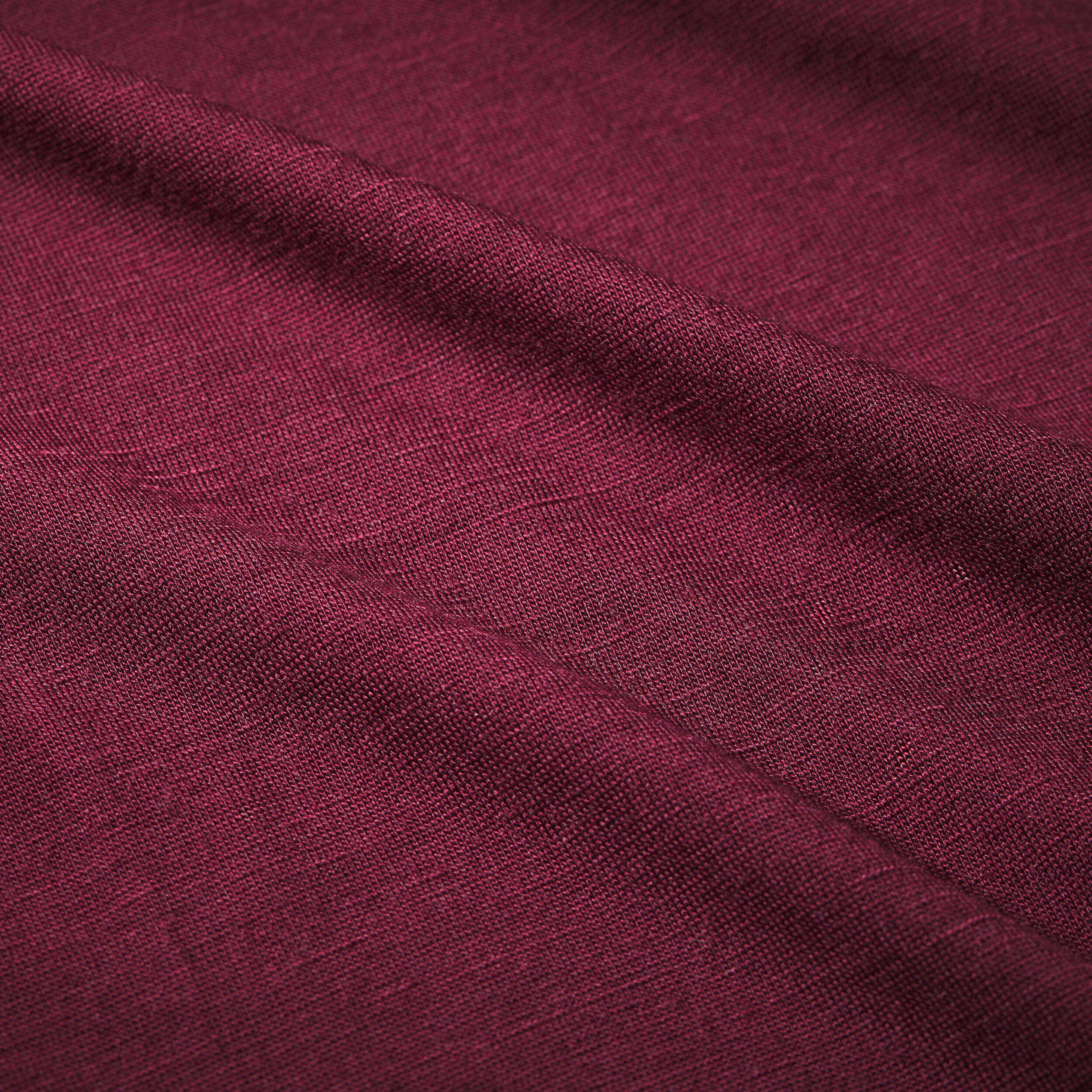 T-shirt manches longues en laine mérinos femme, Merino Resist bordeaux