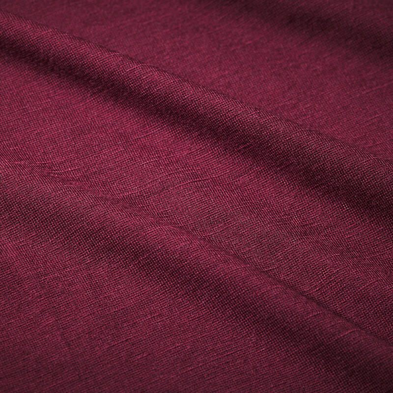 Bluză cu Lână Merinos Merino Resist Bordo Damă