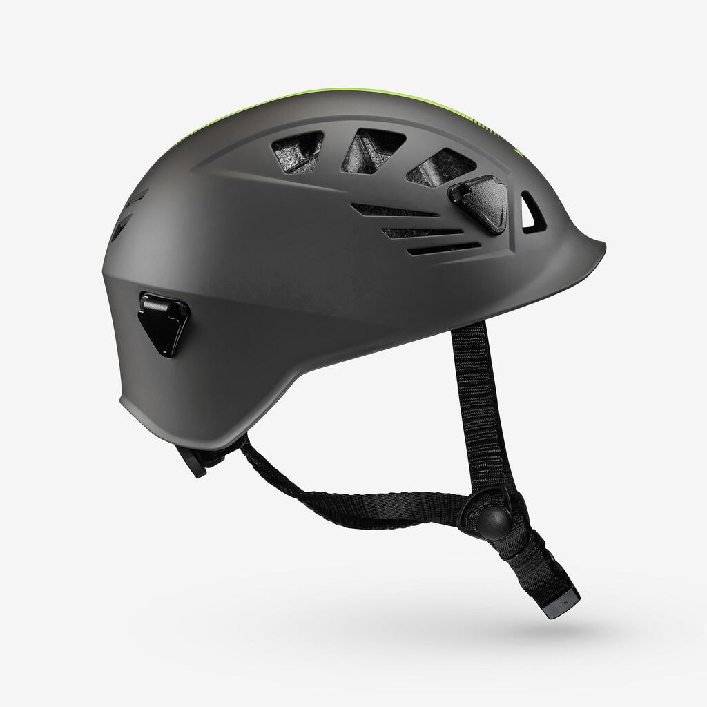 Casco de barranquismo gris con amarillo MK 100