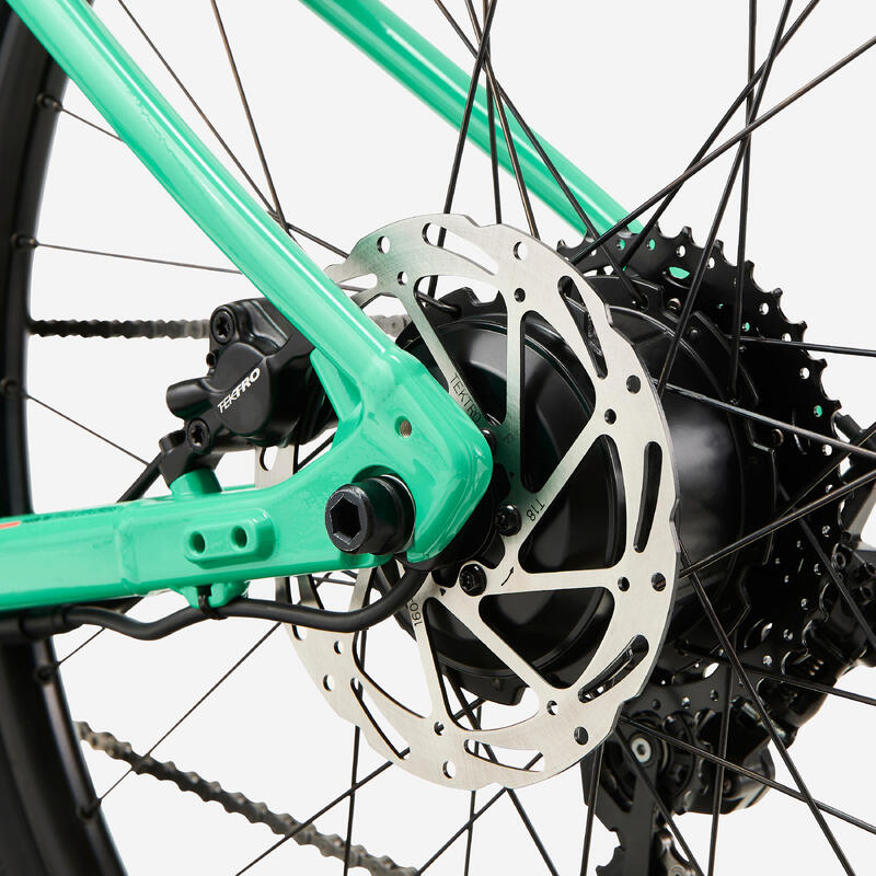 Bicicletă MTB electrică 26" 9-12 ani E EXPL 900 Verde Copii