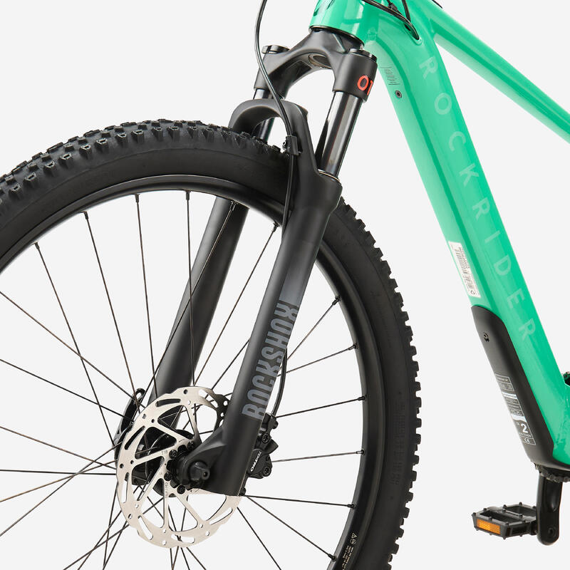 Bicicletă MTB electrică 26" 9-12 ani E EXPL 900 Verde Copii