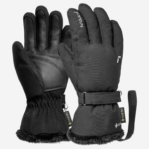 Guantes de esquí mujer, cálidos y transpirables, Reusch Lea negro