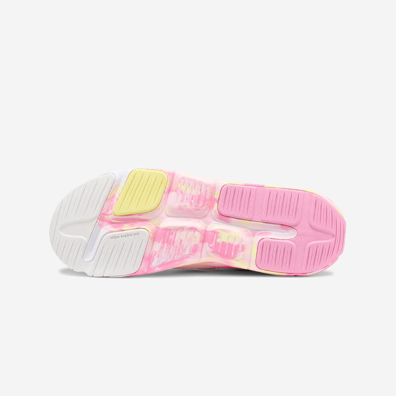 Çocuk Cırt Cırtlı Spor Ayakkabı - Siyah/Pembe/Sarı - Playful Fast