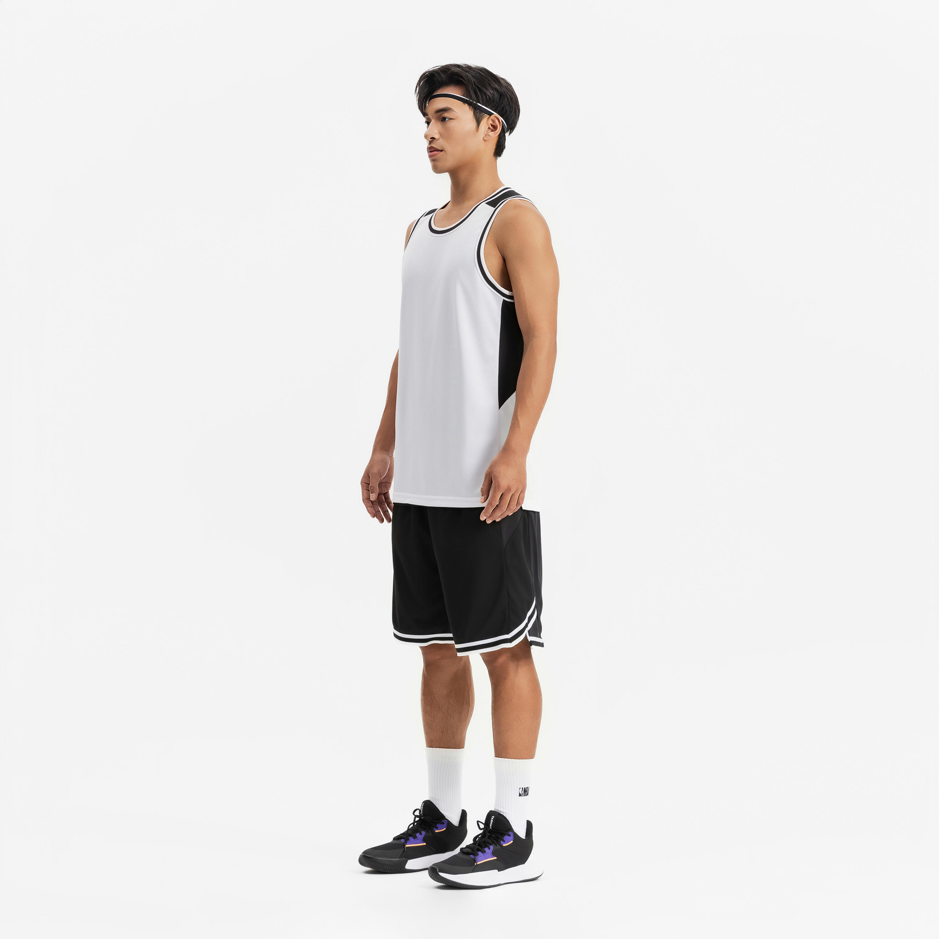 Adult Reversible Tank Top - Black/White