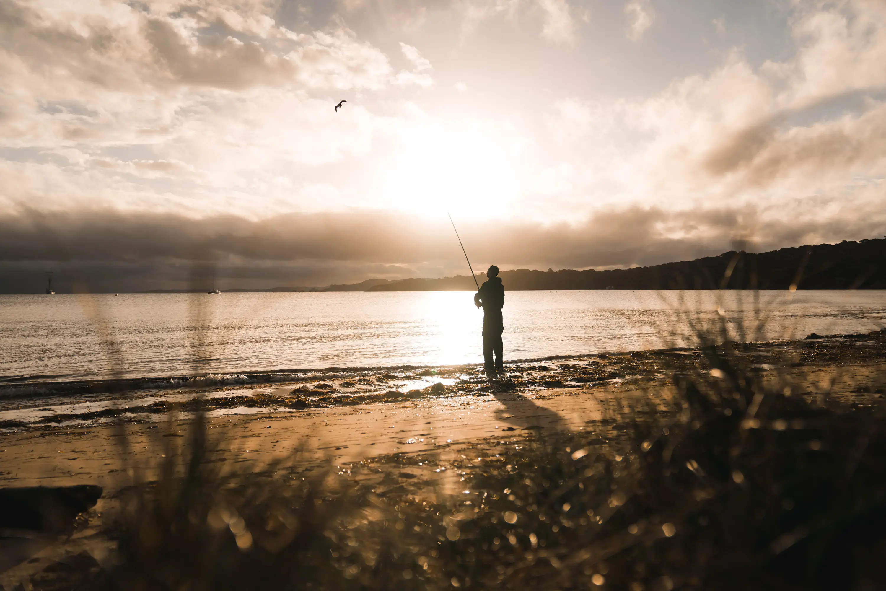 pesca na praia