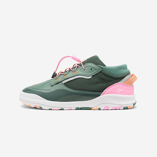Turnschuhe Multisport Kinder wasserdicht - grün/rosa