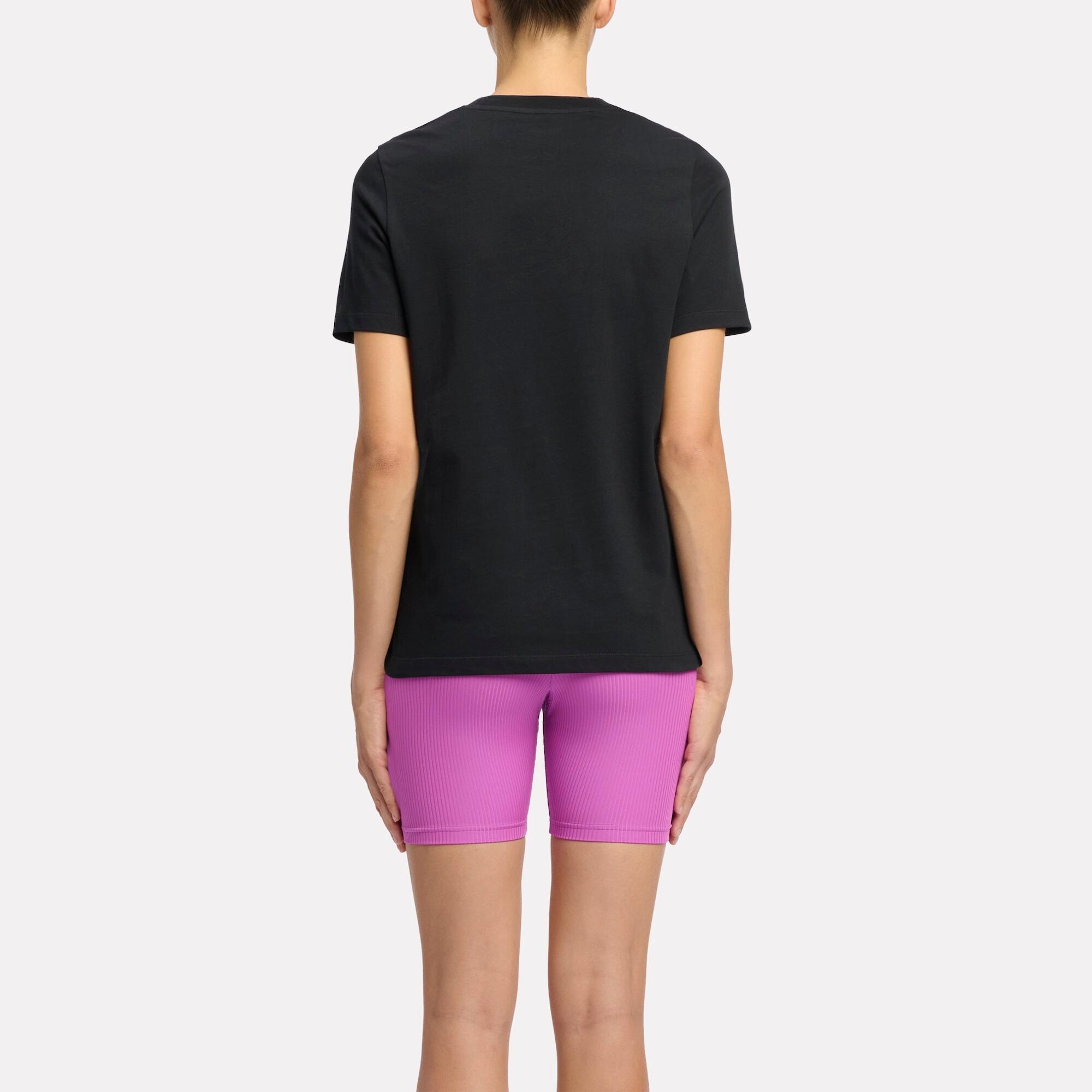 T-shirt de fitness femme, noir et rose 2/4