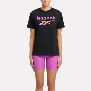 Camiseta Fitness Mujer Negro-Rosa