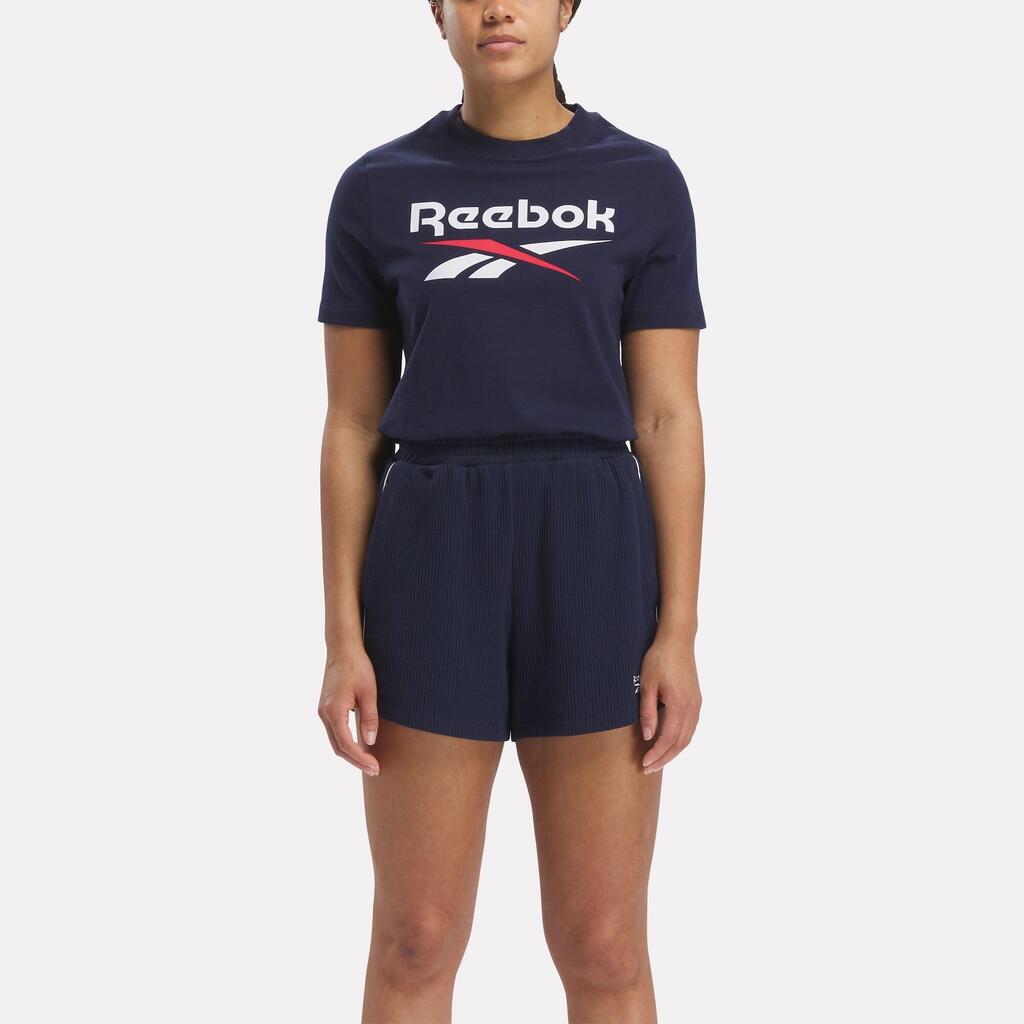 Women's Fitness T-Shirt - Blue & White