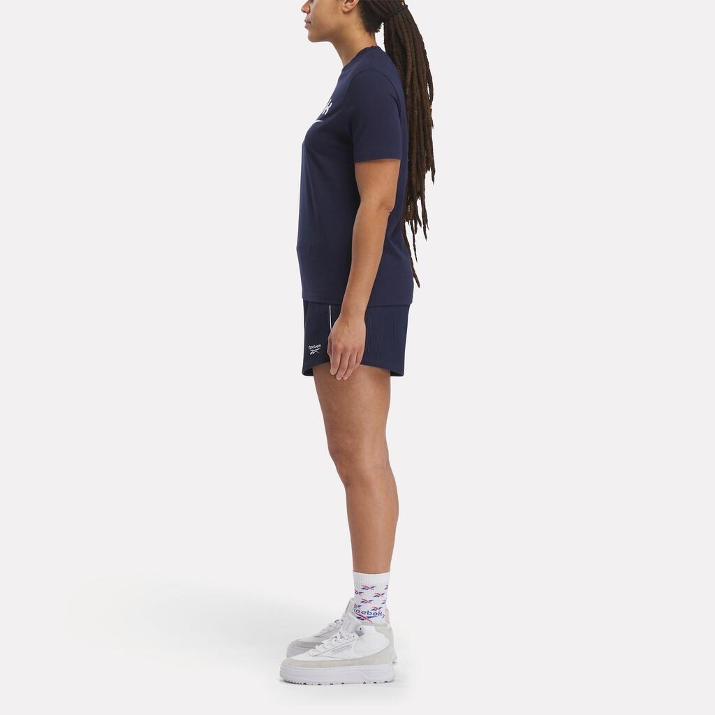 Women's Fitness T-Shirt - Blue & White