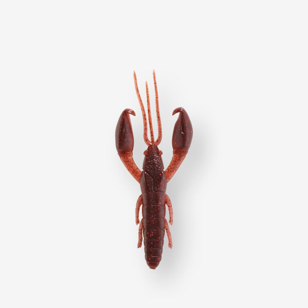 Mäkká umelá nástraha ráčik s atraktantom WXM Yubari CRW 75 Black Red Craw