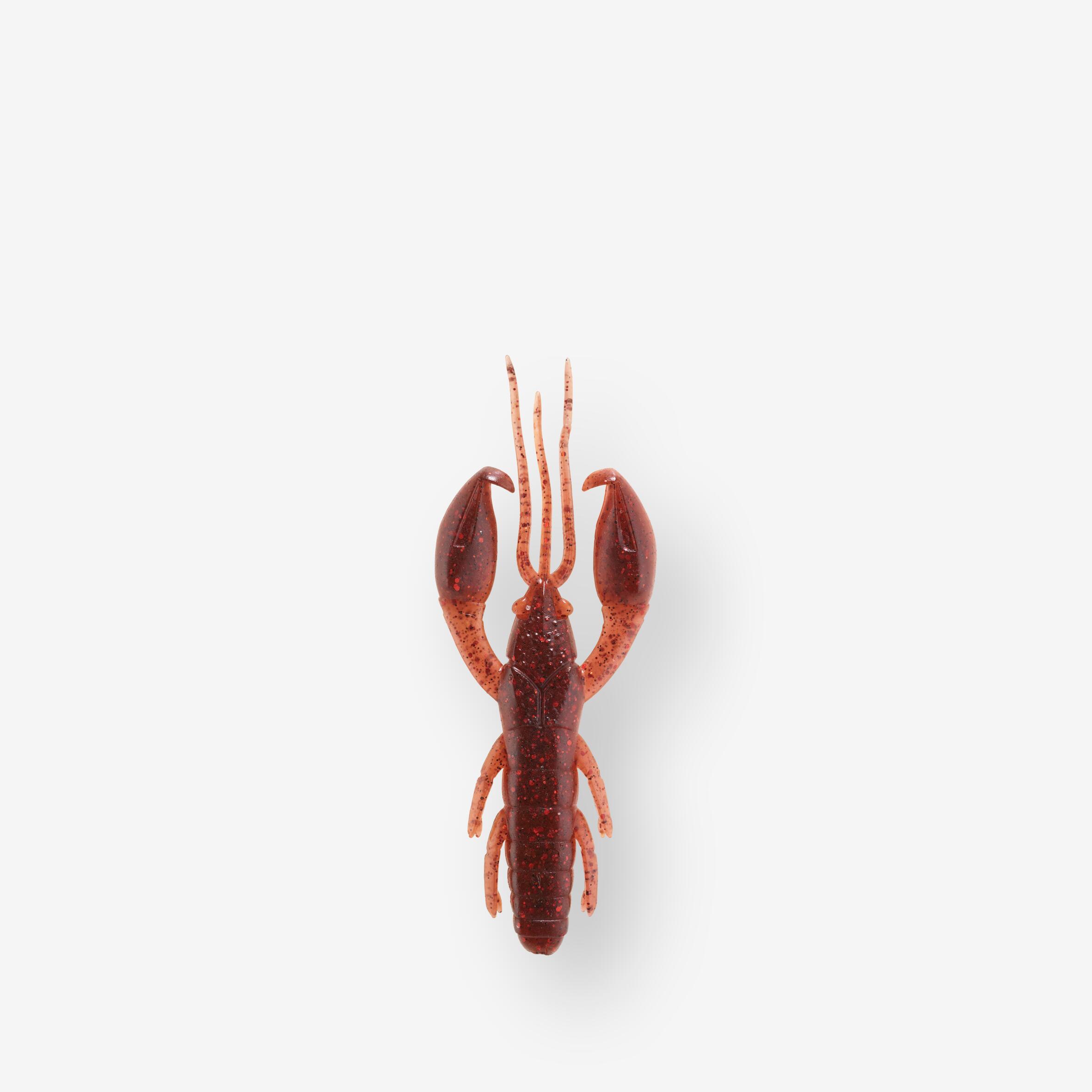 CAPERLAN Mäkká umelá nástraha ráčik s atraktantom WXM Yubari CRW 65 Black Red Craw