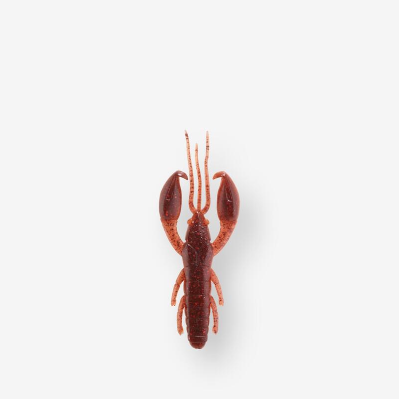 LEURRE SOUPLE ECREVISSE AVEC ATTRACTANT WXM YUBARI CRW 2.5" 6.5cm BLACK RED CRAW