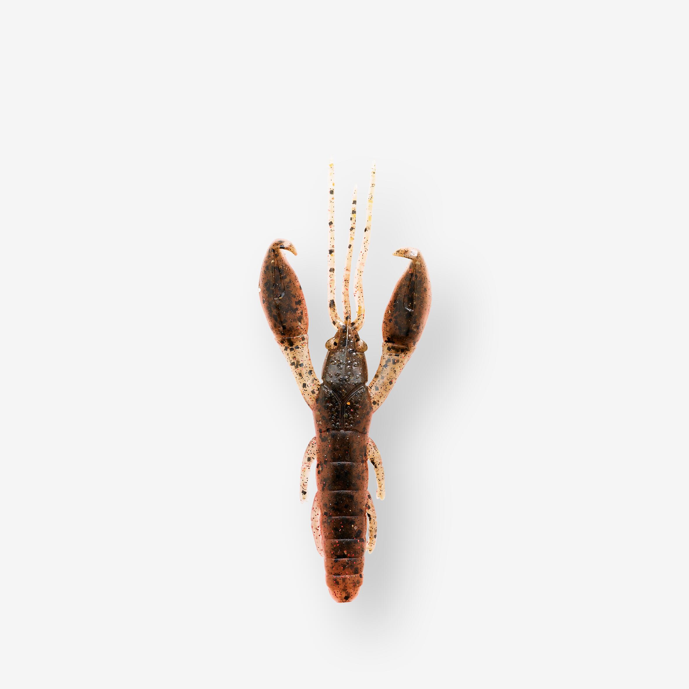 CAPERLAN Esca artificiale morbida gambero con scent WXM YUBARI CRW 75 youngcraw