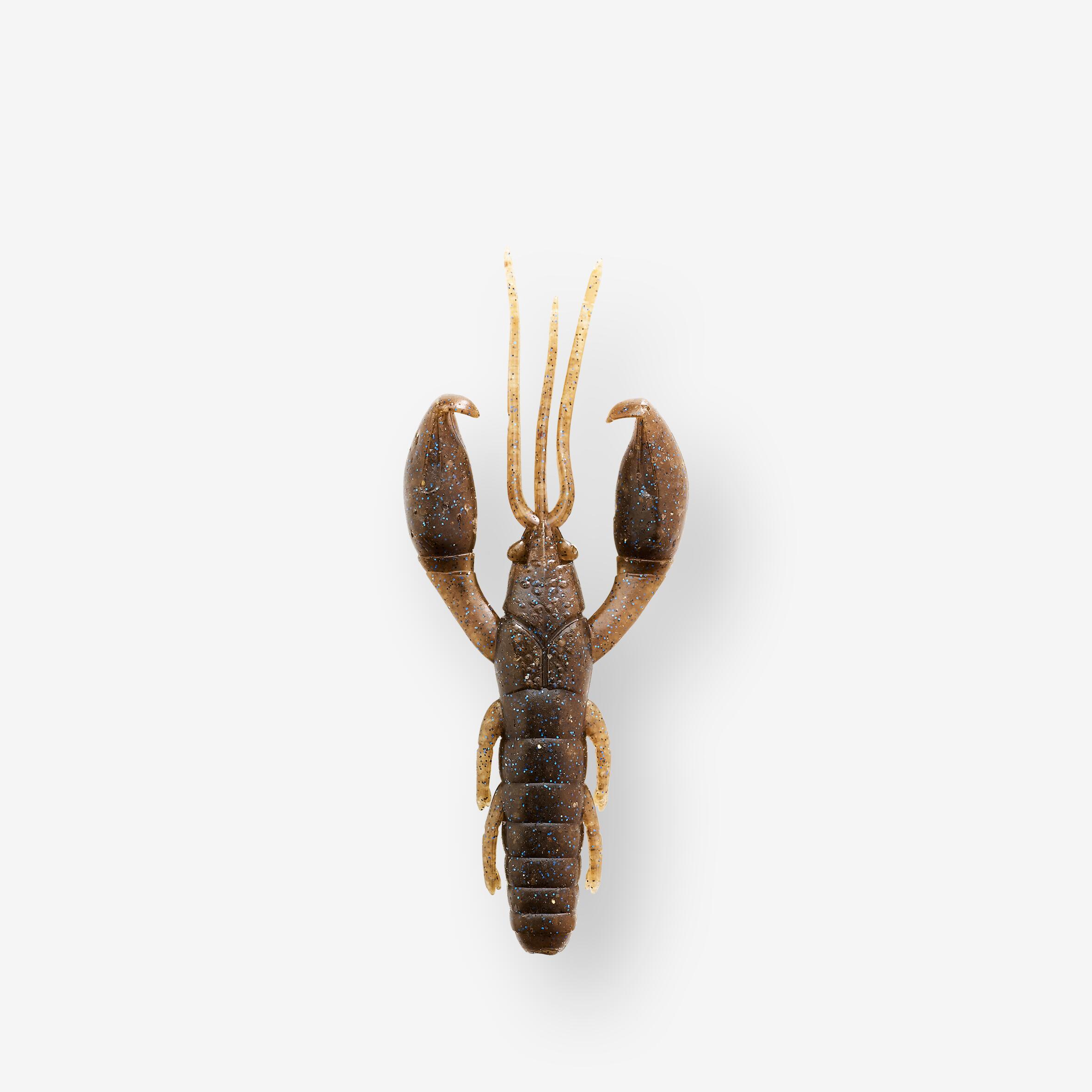 CAPERLAN Esca artificiale morbida gambero con scent WXM YUBARI CRW 3" 7.5cm pumpkin blue