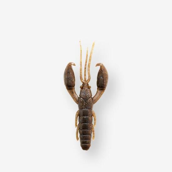 Esca artificiale morbida gambero con scent WXM YUBARI CRW 3" 7.5cm pumpkin blue