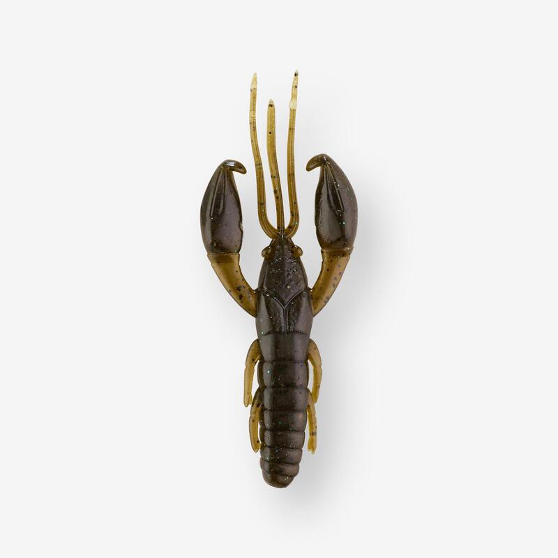 LEURRE SOUPLE ECREVISSE AVEC ATTRACTANT WXM YUBARI CRW 3,5" 9cm GREENPUMPKIN BF