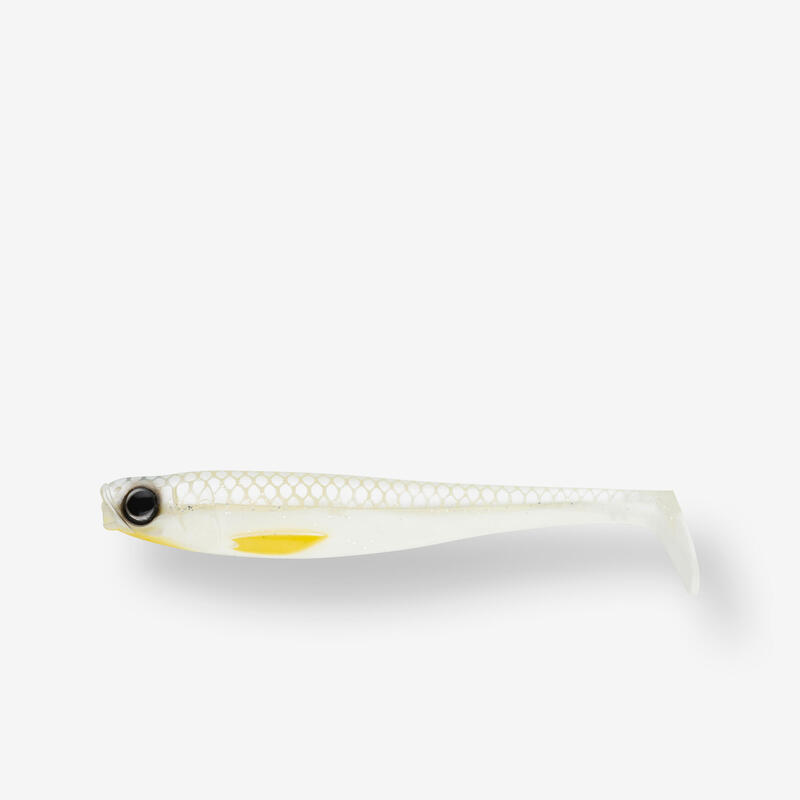 LEURRE SOUPLE BROCHET SHAD ROGEN 200 BLANC X1