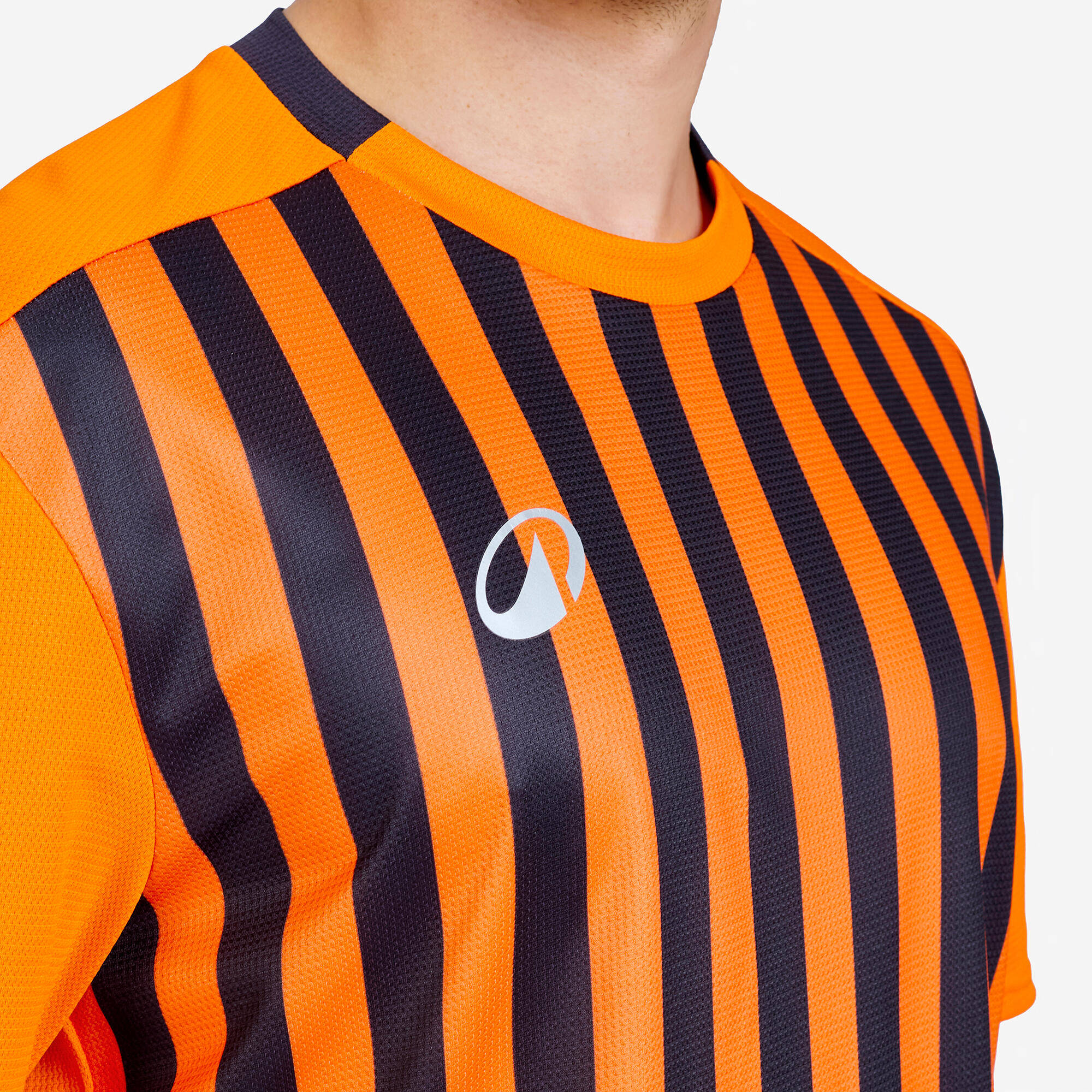 Men Football Short Sleeve Tshirt Quick Dry F100 - Orange -  4