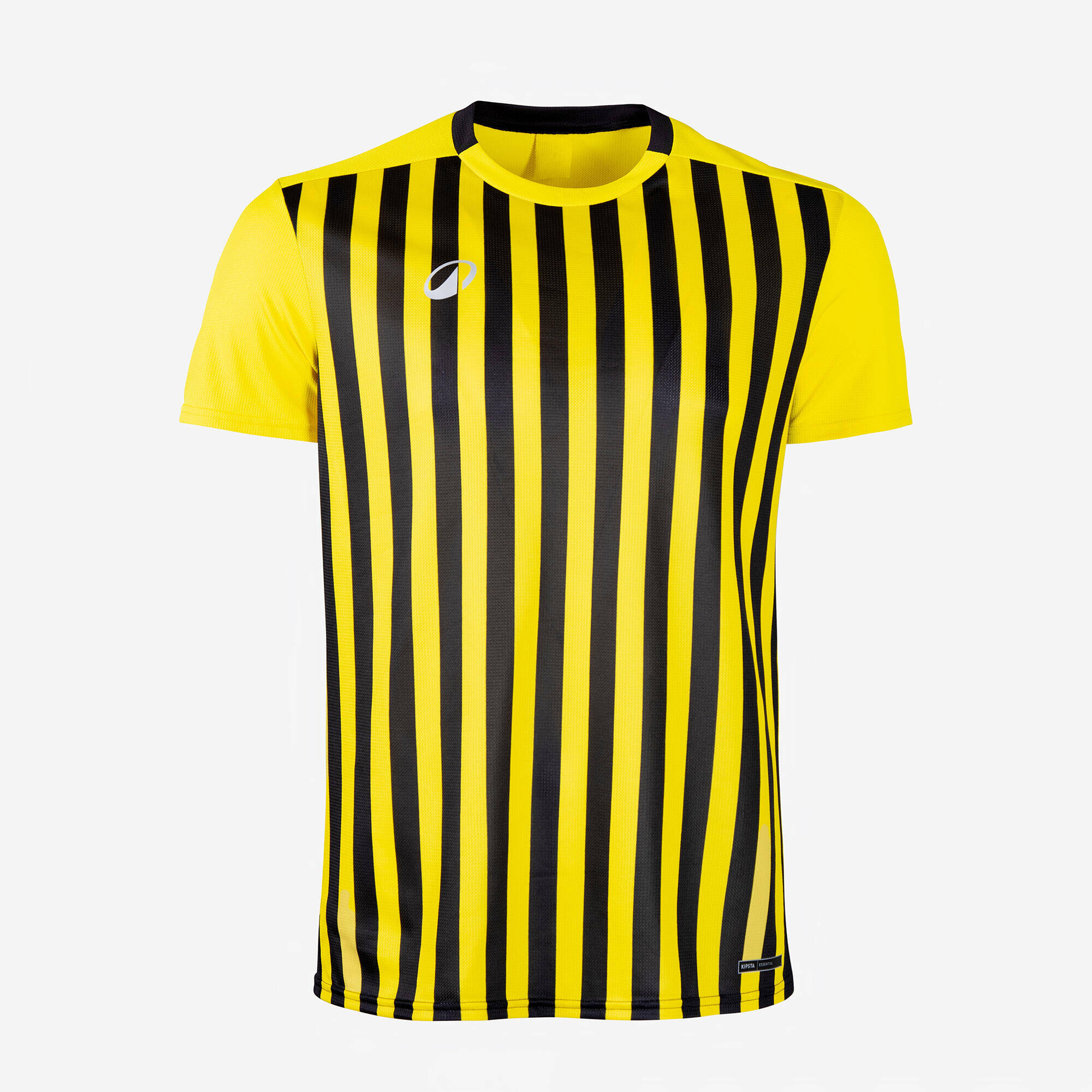 Men Football Short Sleeve Tshirt Quick Dry F100 - Yellow & Black -  1