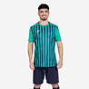 Men Football Short Sleeve Tshirt Quick Dry F100 - Green & Black