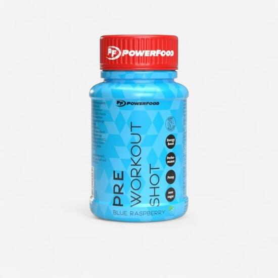 PRE WORK OUT SHOT NUTRITION SPORTIVE - PRE WOURK OUT POWERFOOD BLEU RASPBERRY