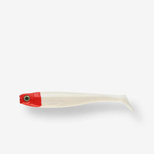 Vinilo Pesca Spinning Siluro Rogengrub Rogen 200 Cabeza Roja