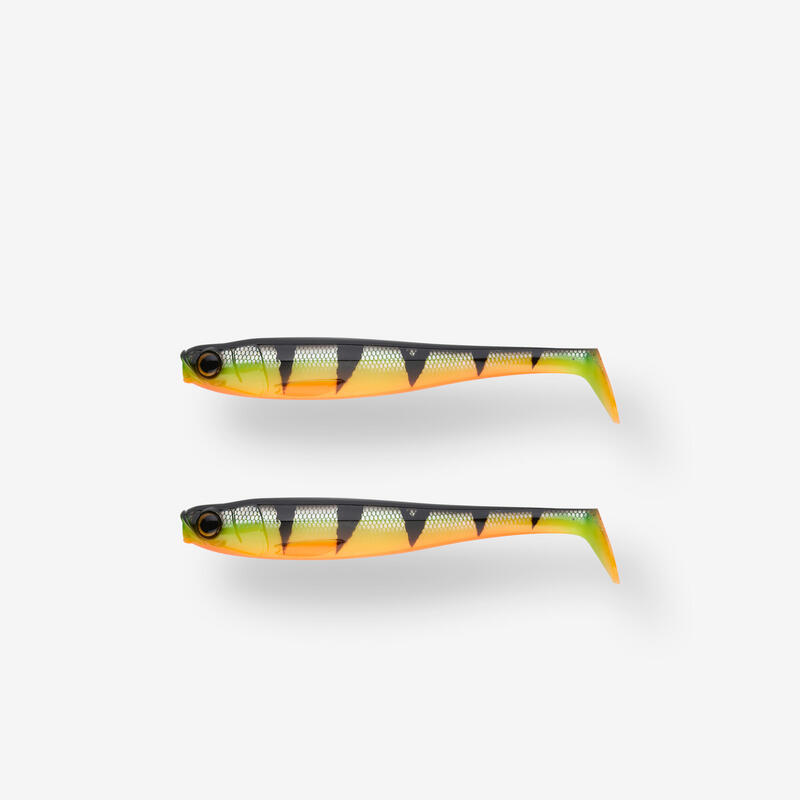 Měkká nástraha na rybolov štik shad Rogen 120 Firetiger 2 ks