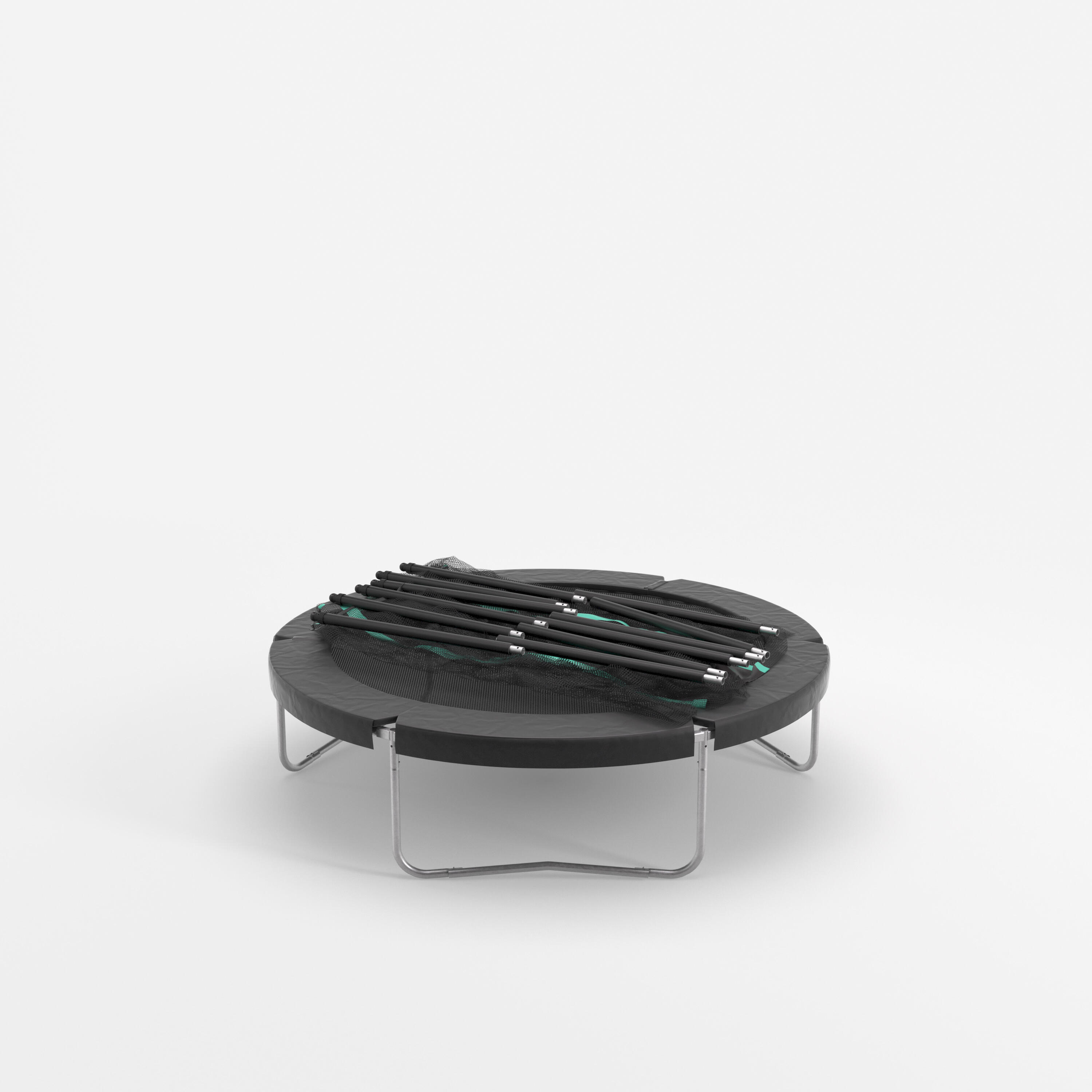Trampoline 240 with Netting - Tool-Free Design 2/10