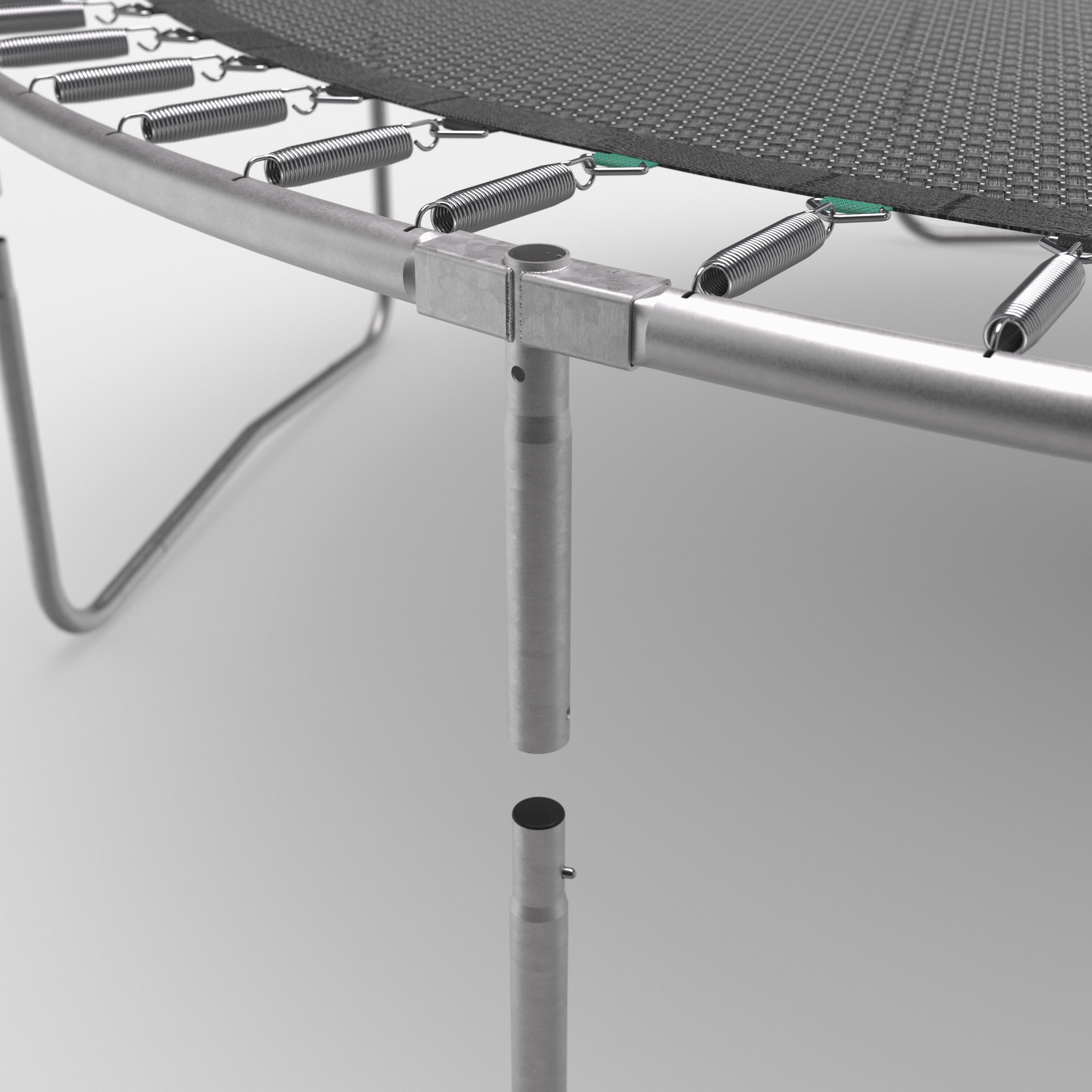 Trampoline with Netting, Supports upto 150kg, 360 - Tool Free Design