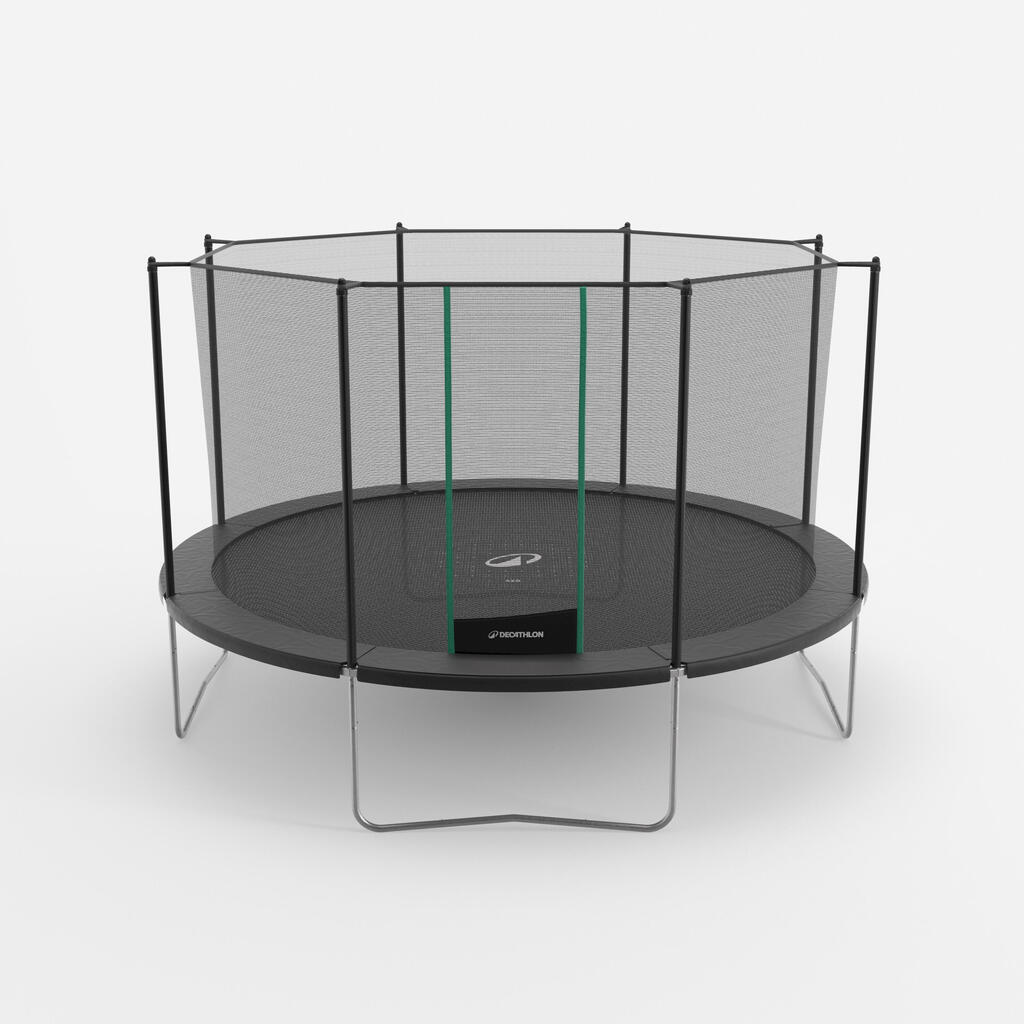 Trampolin 420 z varnostno mrežo - sestavljanje brez orodja