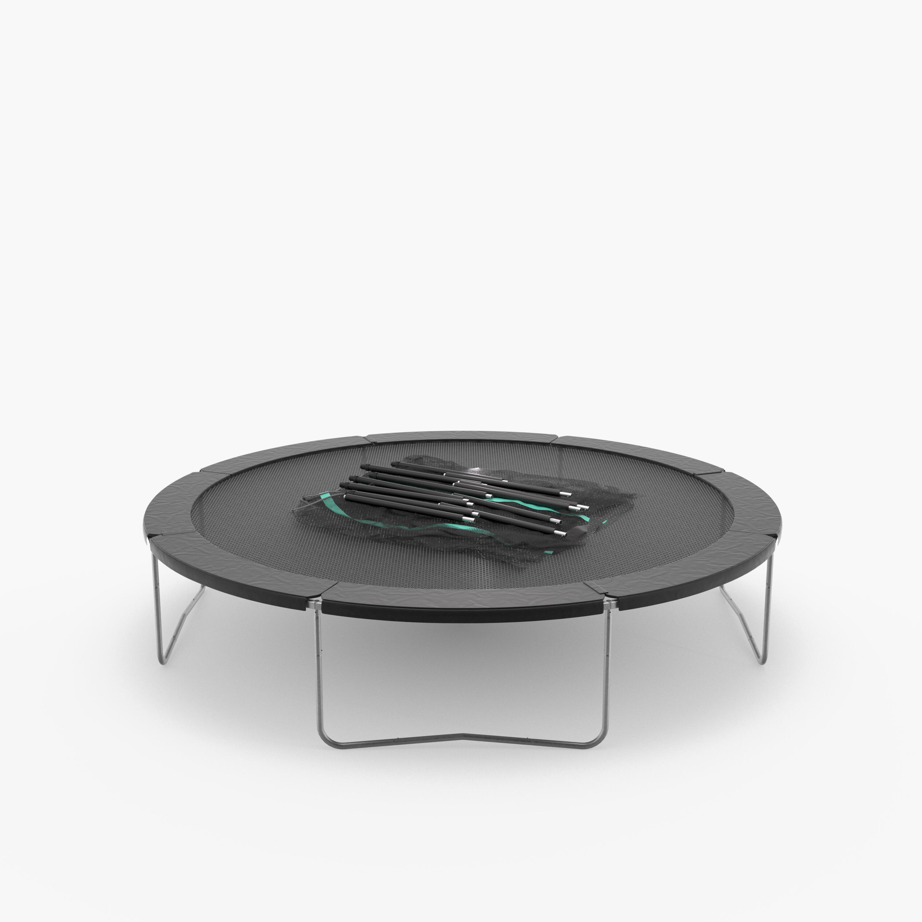 Trampoline with Safety Net, Supports upto 150kg, 420 - Tool Free Assembly