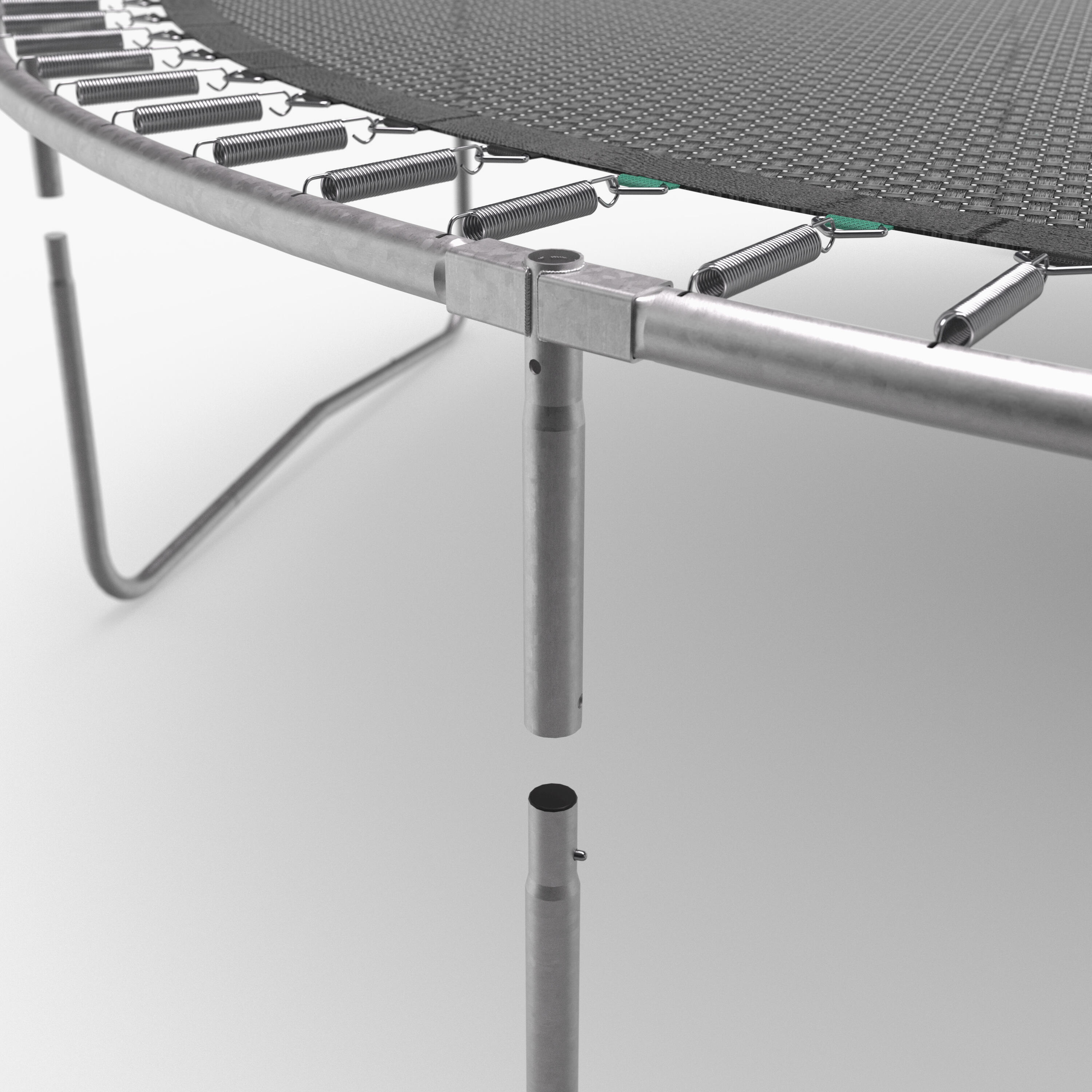 Trampoline 420 met veiligheidsnet montage zonder gereedschap 3/9