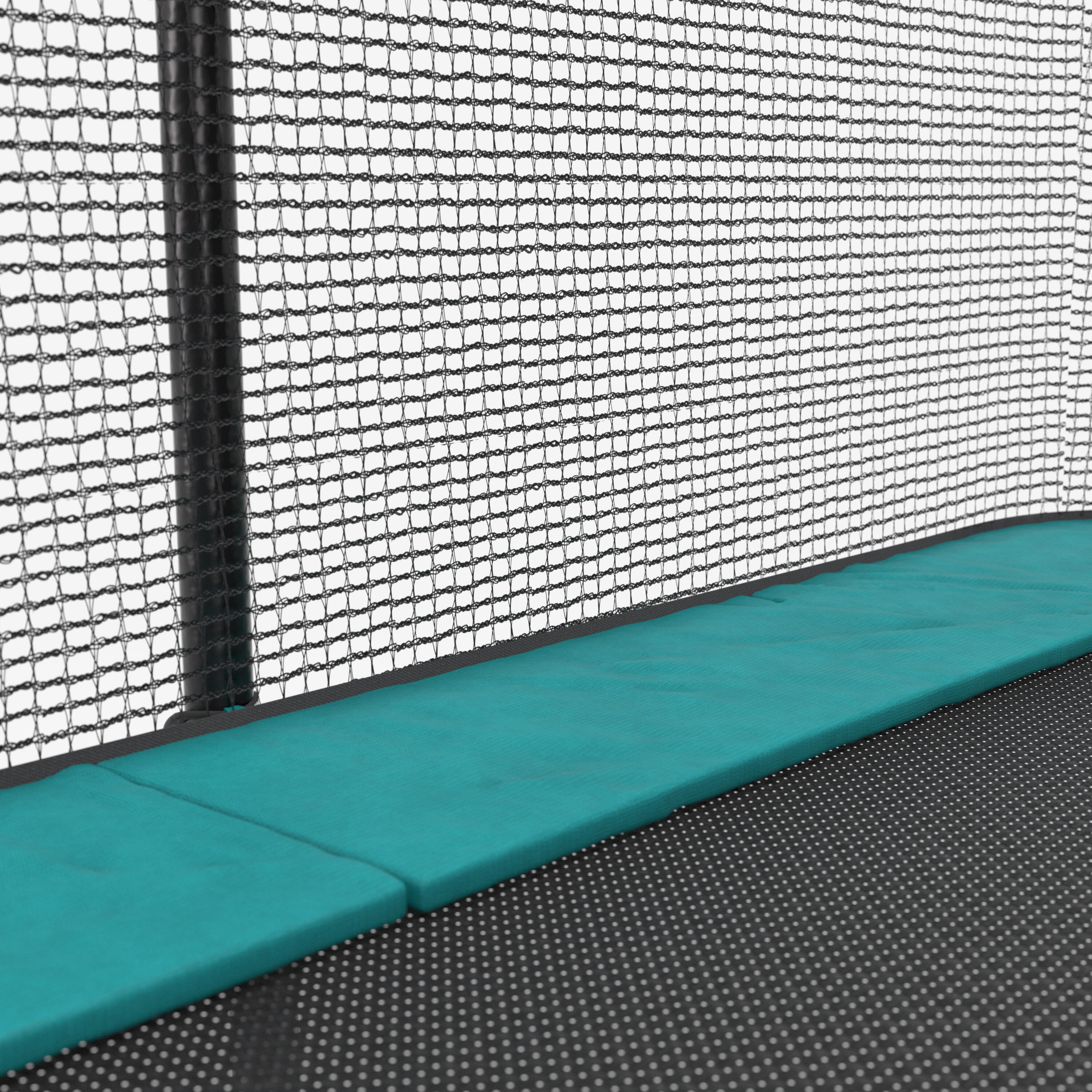 Rechthoekige trampoline 520 met veiligheidsnet 6/8