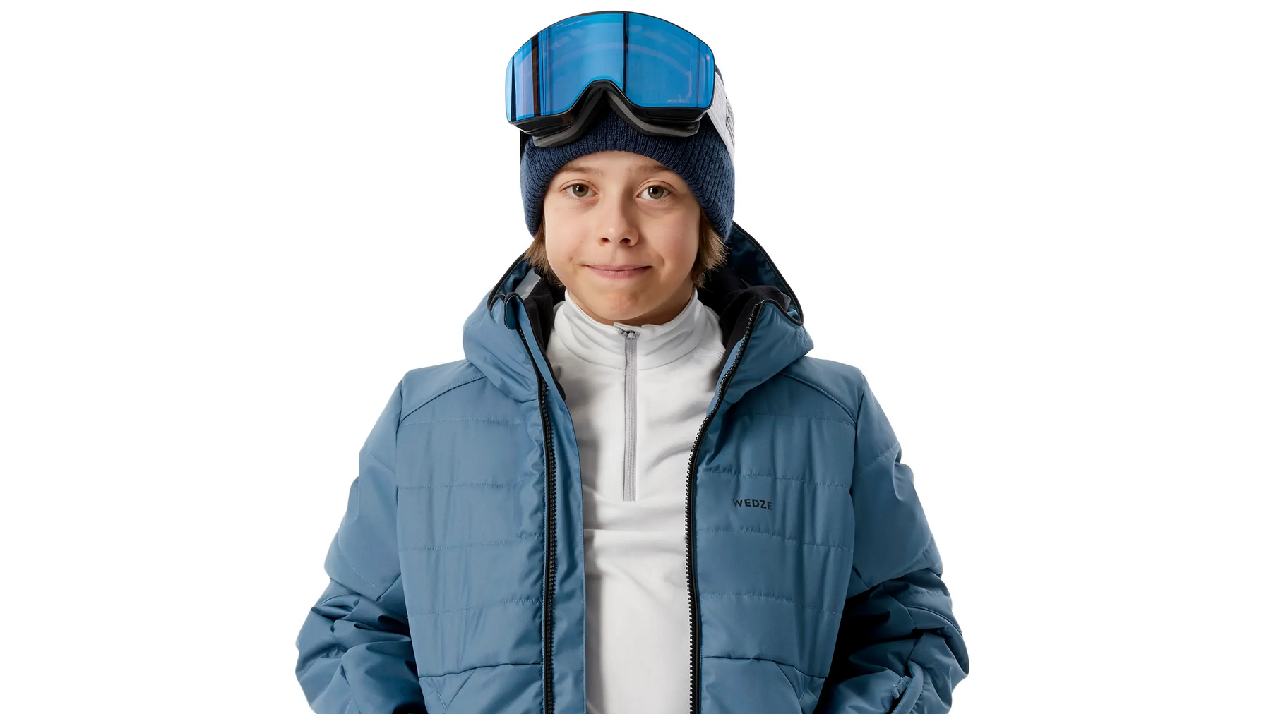 Jongen in wedze skikleding