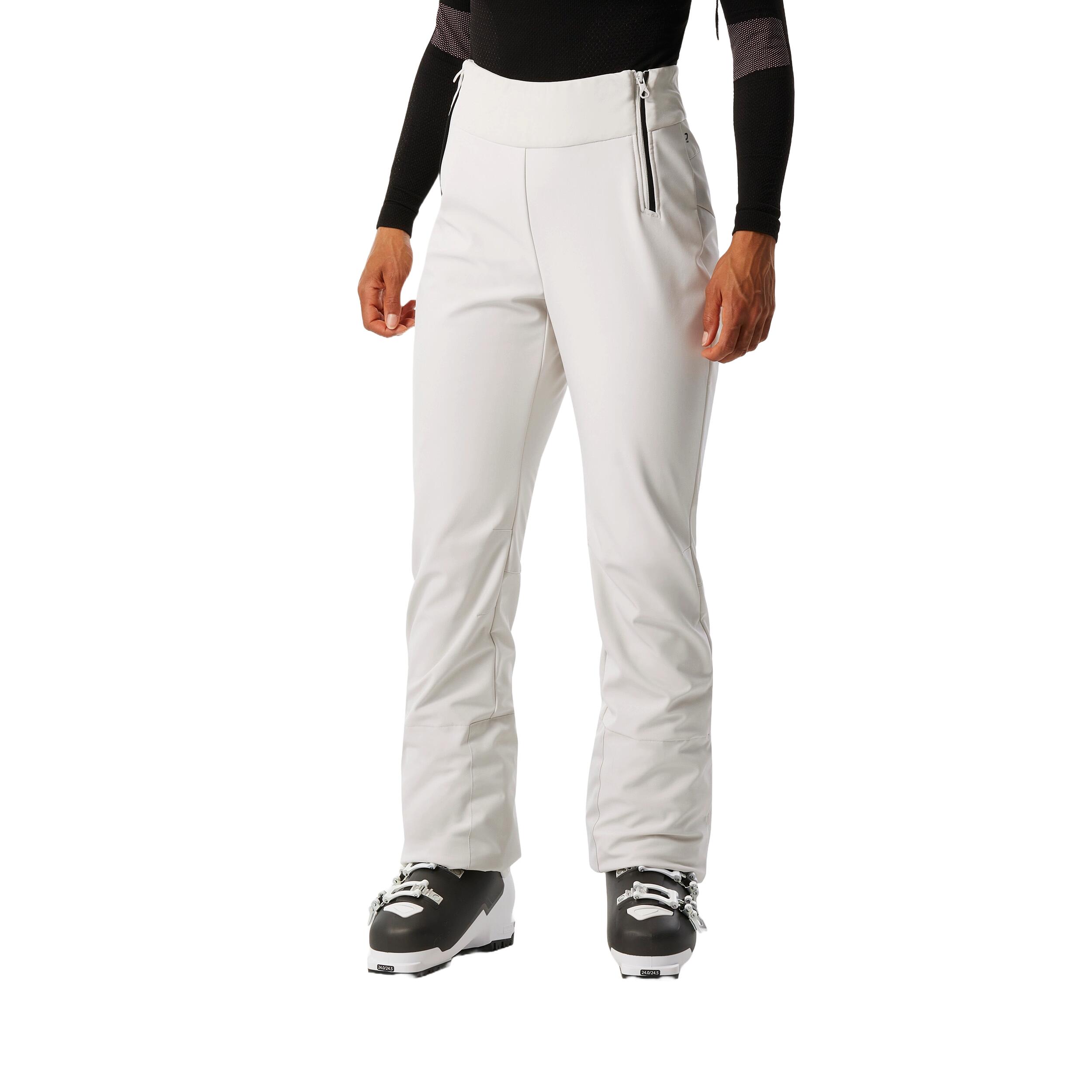 Waterdichte en aansluitende skibroek voor dames 500 Slim beige 12/23
