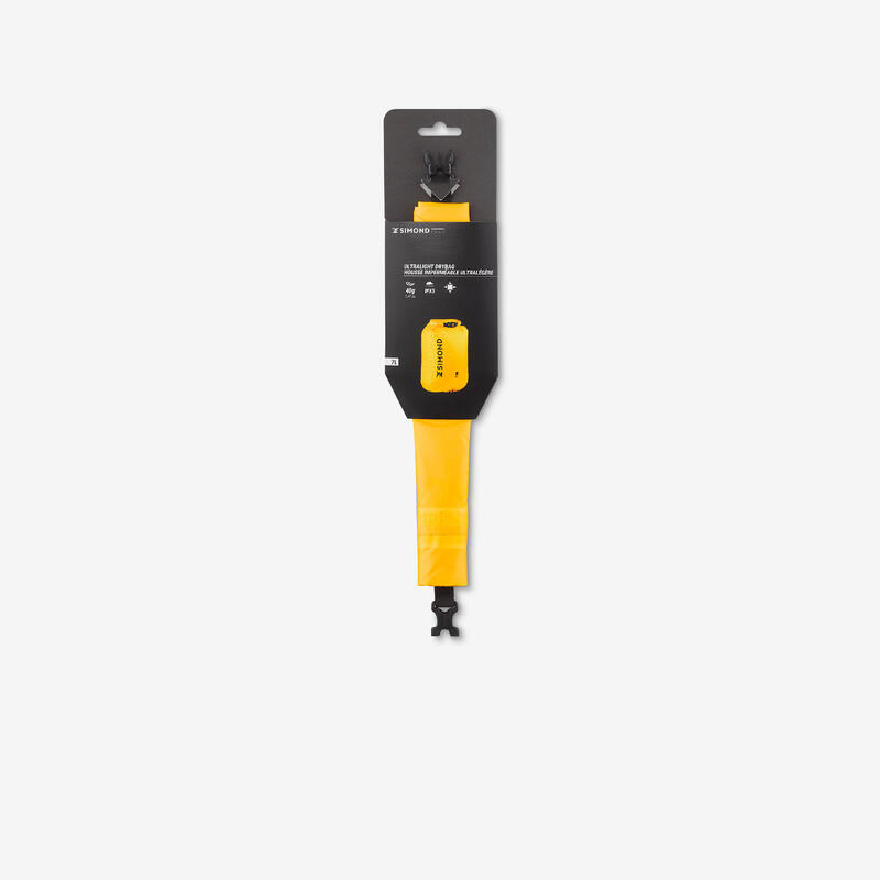 Housse imperméable ultra légère 7 litres, jaune