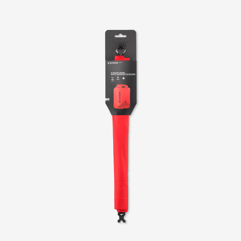 Housse imperméable ultra légère 22 litres, rouge