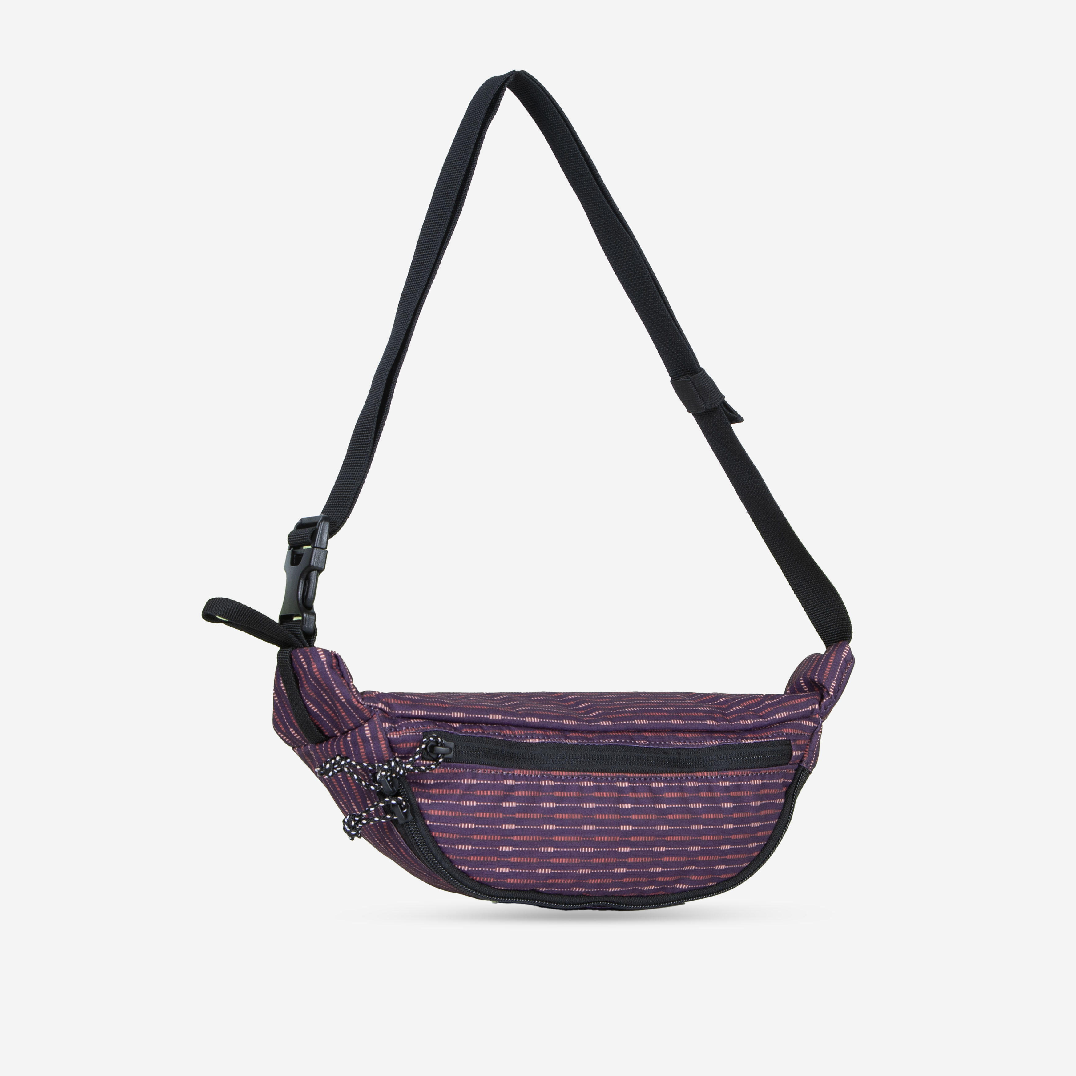 Travel Waist Bag, Multiple Compartment, 2L Capacity - Peach